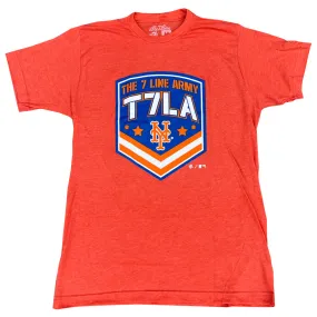 7 Line Army Badge T-shirt in Orange