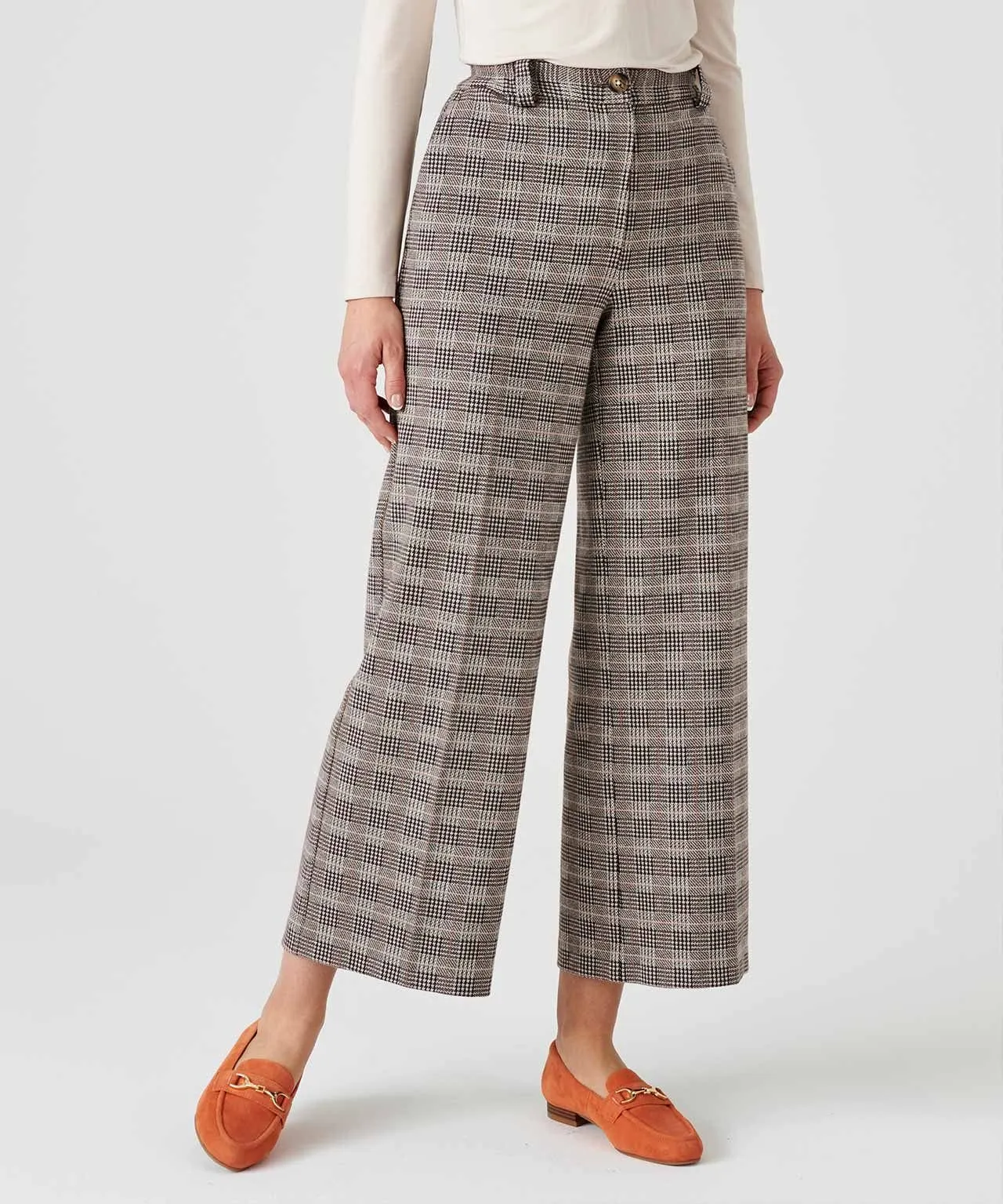 7-8 Knitted Check Trousers