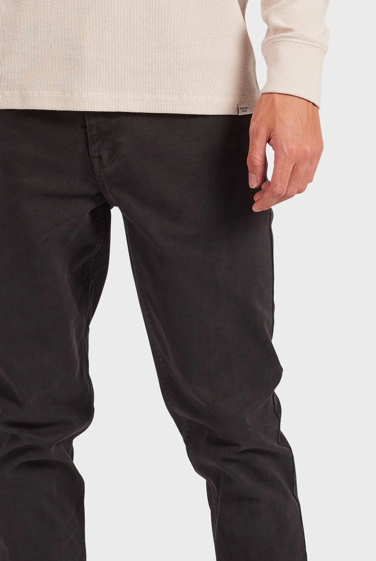 Academy Brand Jack 5 Pocket Washed Black Pants