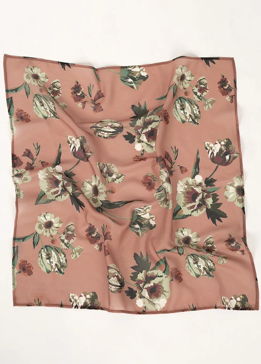 Pink Floral Addison Scarf