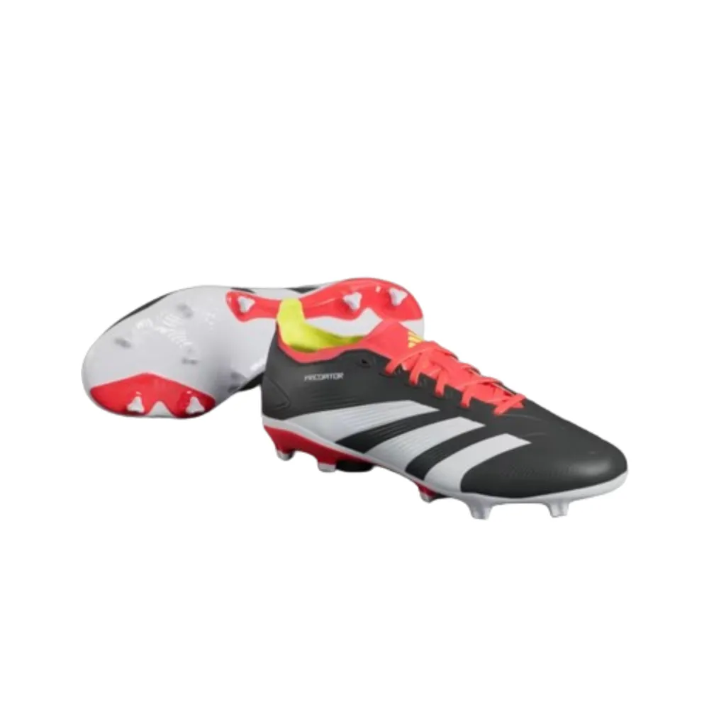 Adidas Unisex Predator League FG Soccer Cleats (Black/White/Red)