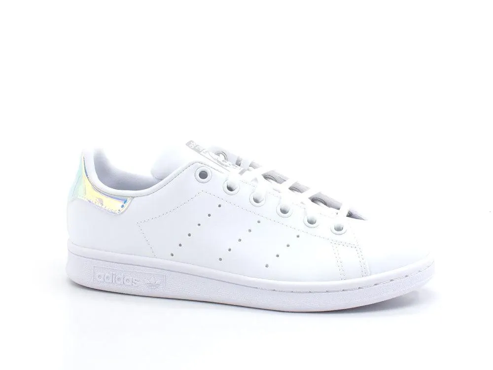 ADIDAS White Iridescent Superstar J Shoes