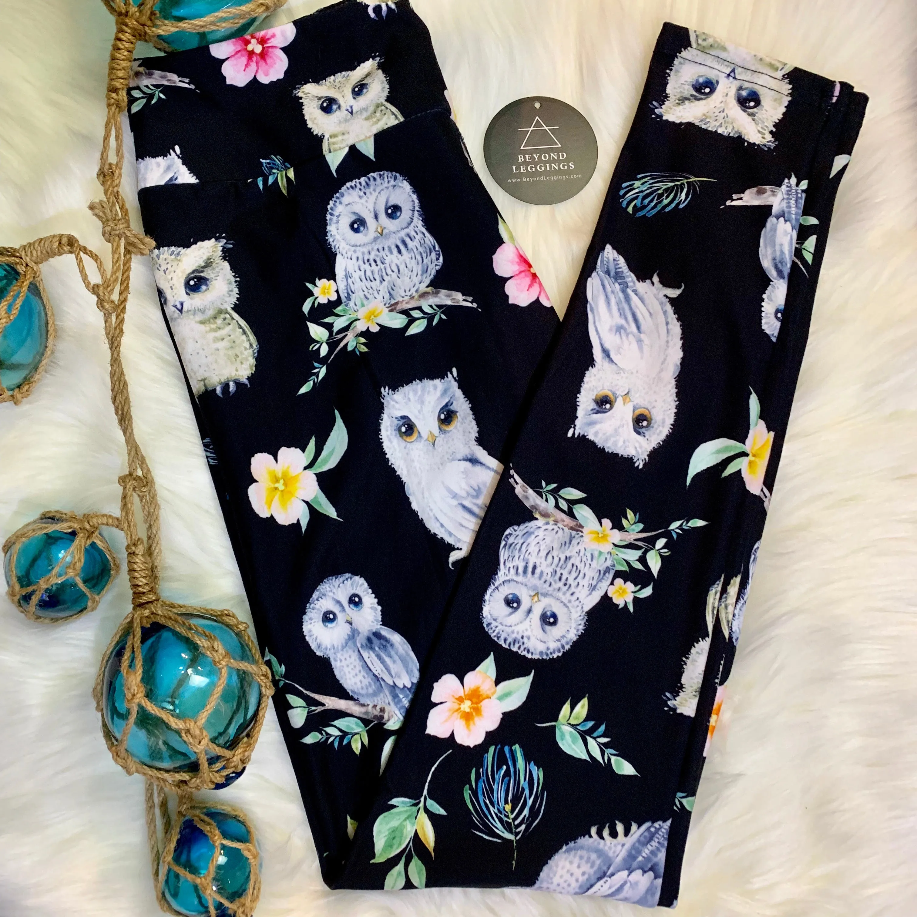 Adorable Owl Print Leggings