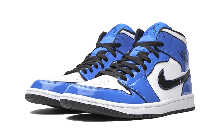 Air Jordan 1 Mid Signal Blue can be rewritten as Air Jordan 1 Mid Signal Blue.