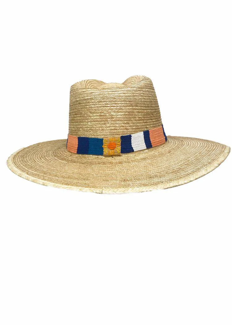 Wide-Brimmed Palm Sun Hat by Albertina