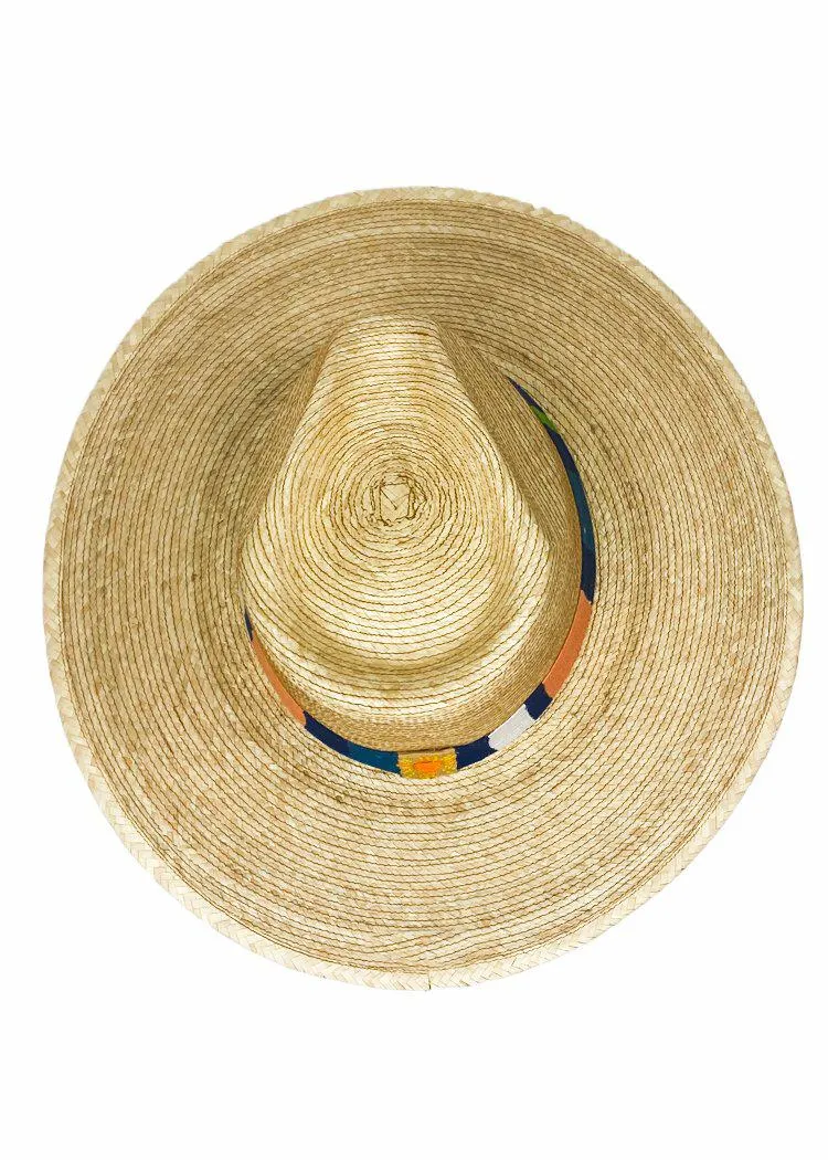 Wide-Brimmed Palm Sun Hat by Albertina