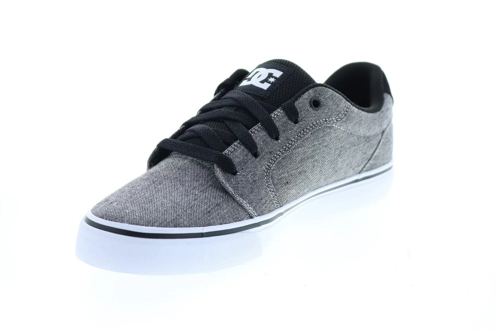 Anvil 303190 Men's Gray Canvas Lace Up Skate Sneakers