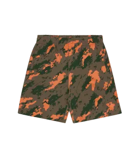 A O CAMO PRINT SHORTS GREEN