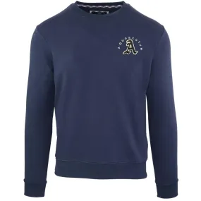 Aquascutum Navy Sweatshirt with Embossed Logo