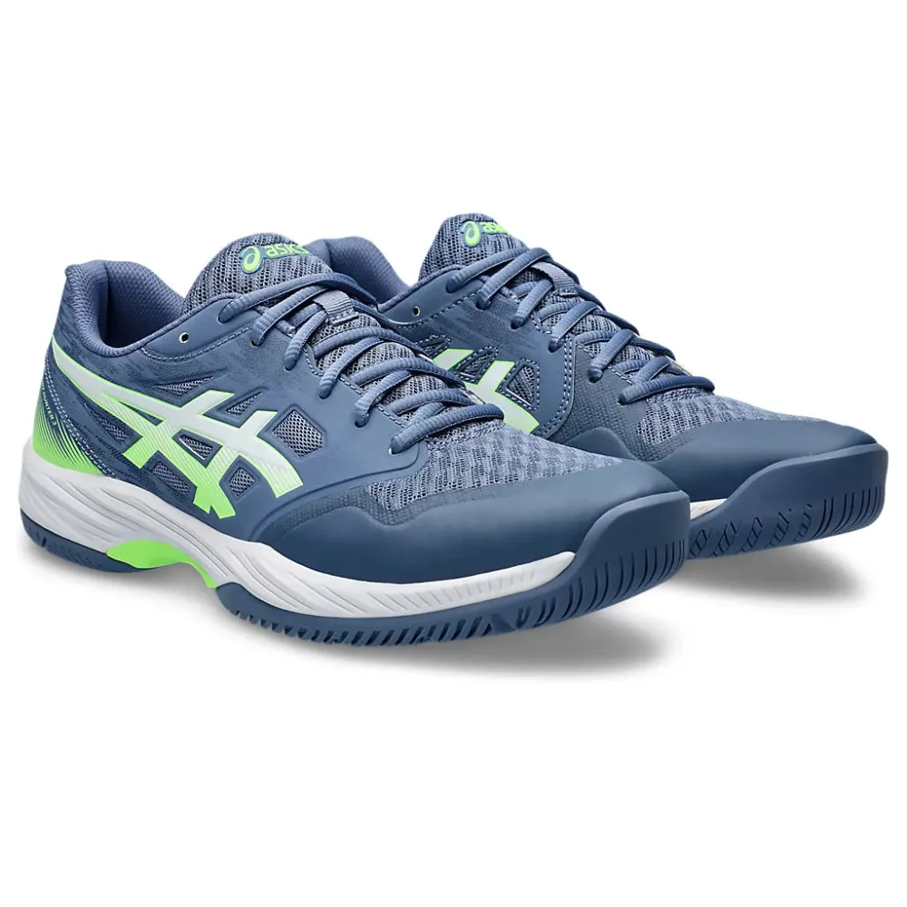 ASICS Men's Gel-Court Hunter 3 Badminton Shoe in Denim Blue/Lime Burst