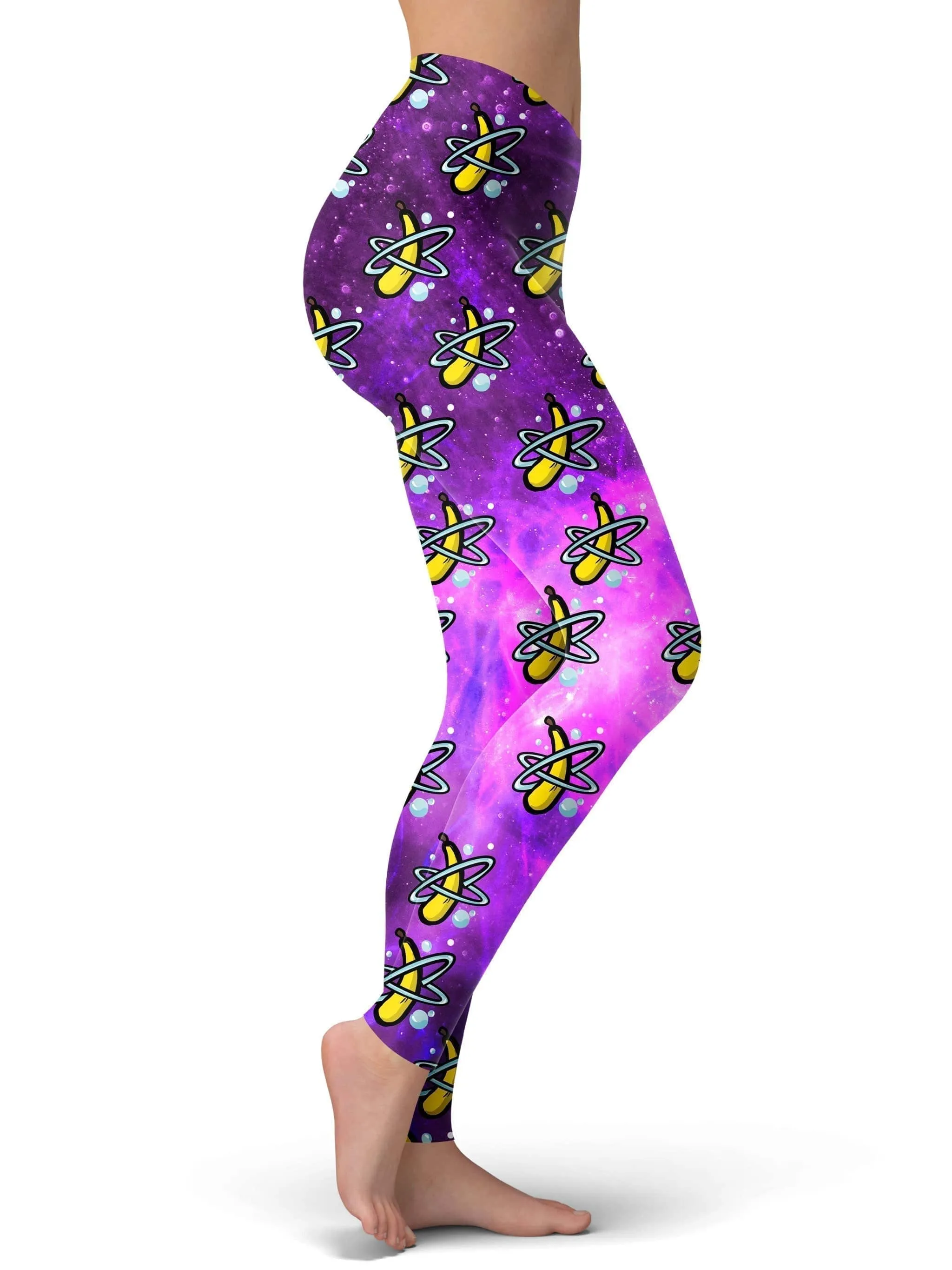 Yellow Banana Print Leggings