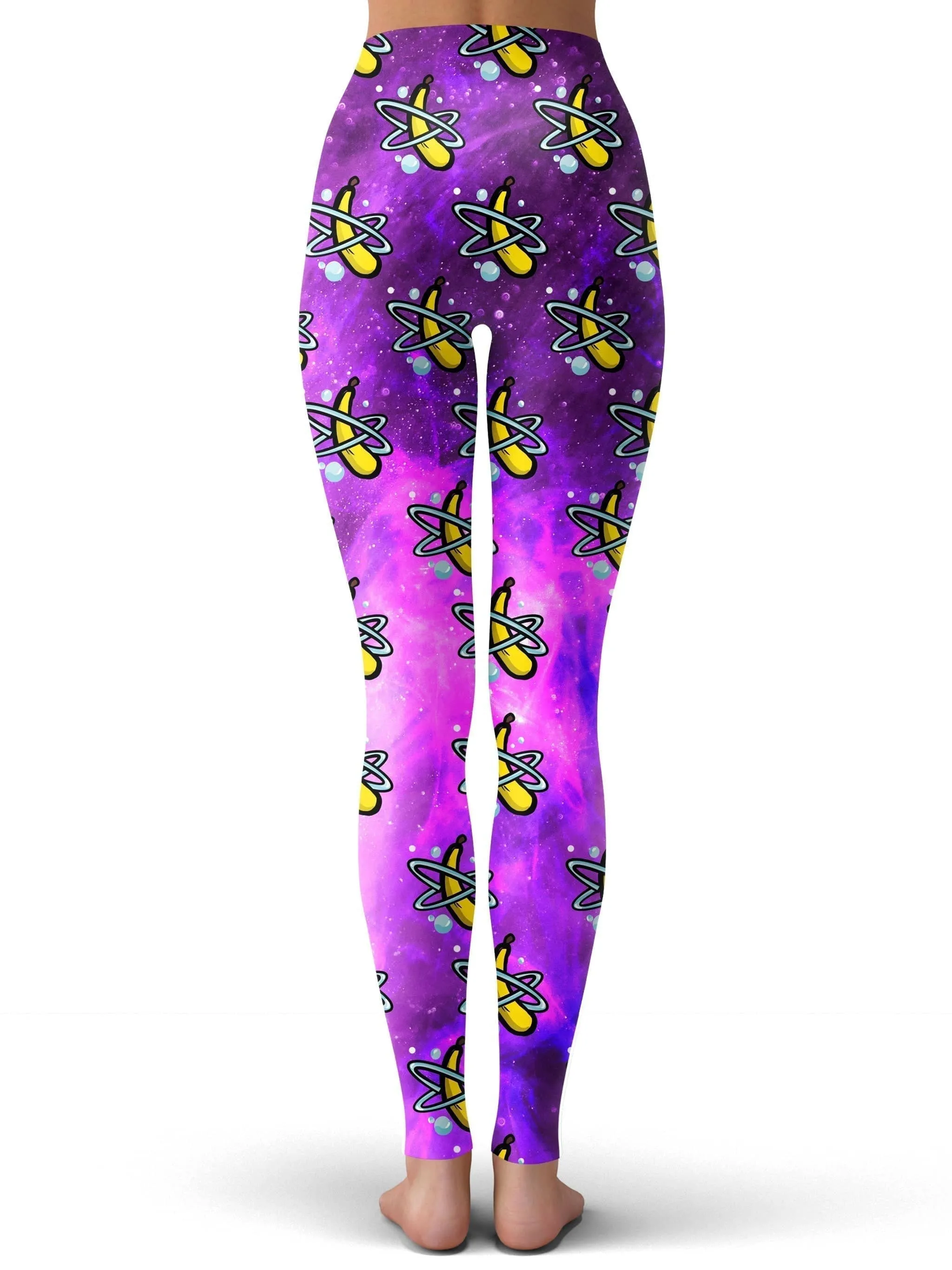 Yellow Banana Print Leggings