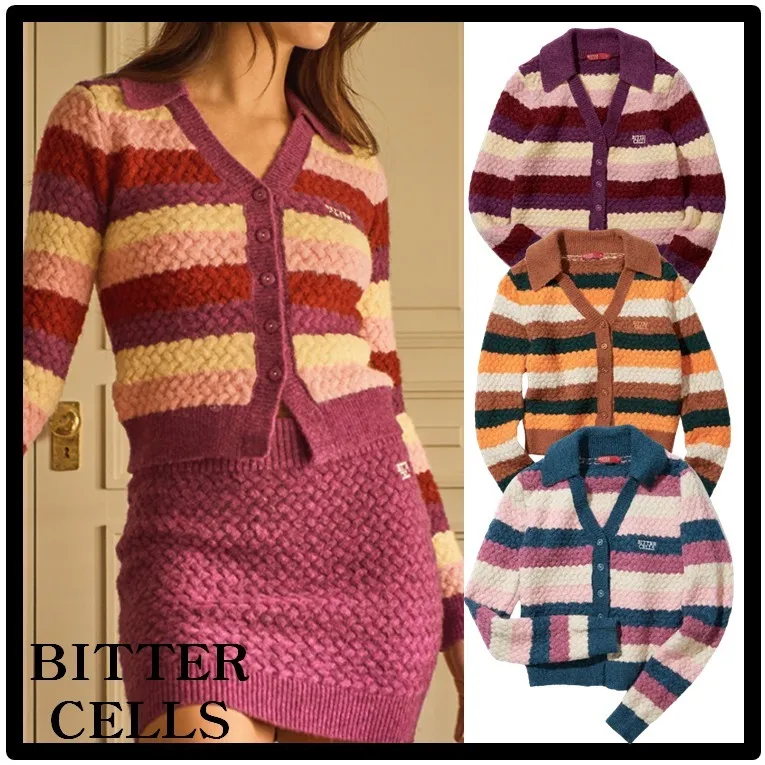 Bitter Cells | Casual Street Style Logo Cardigans