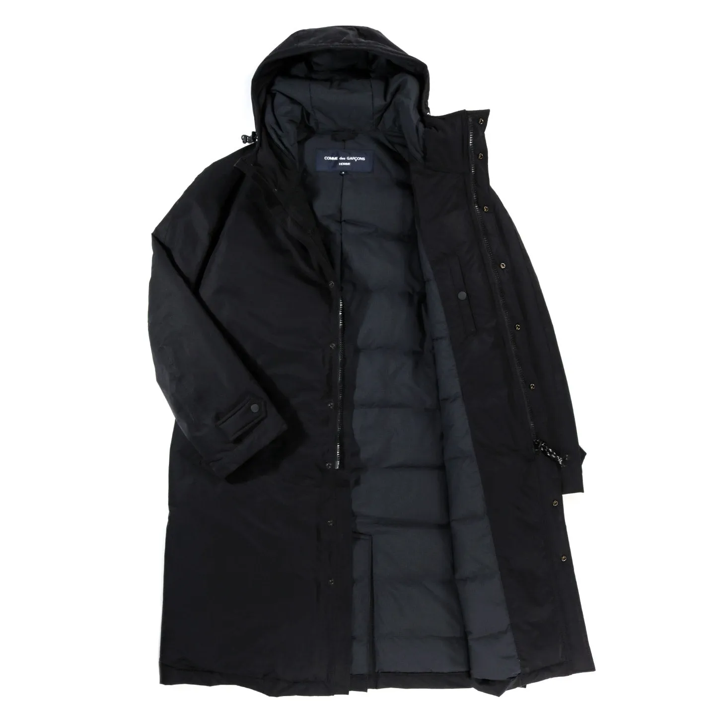 Black COMME DES GARCONS HOMME C010 Down Parka