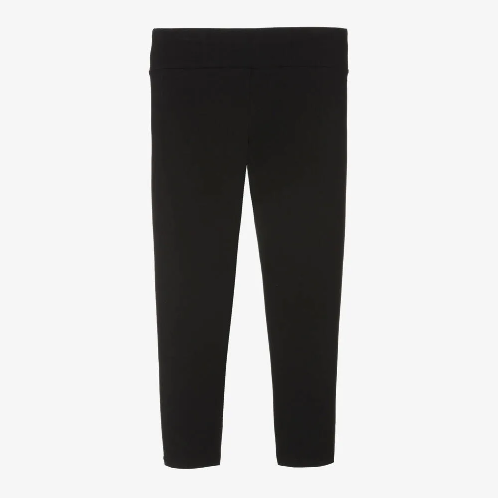 Black Cotton Leggings for Girls