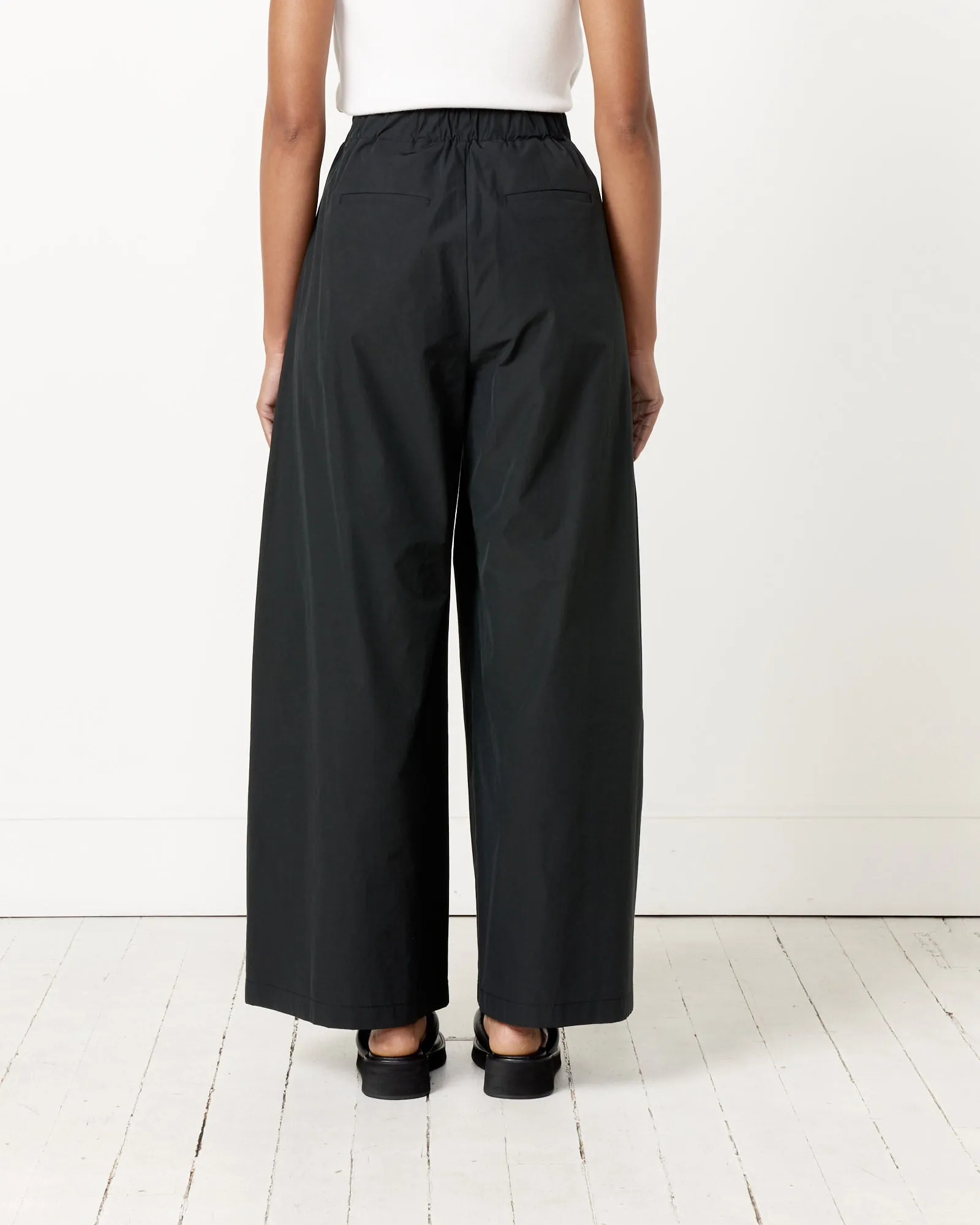 Black Elastic Waist Pants