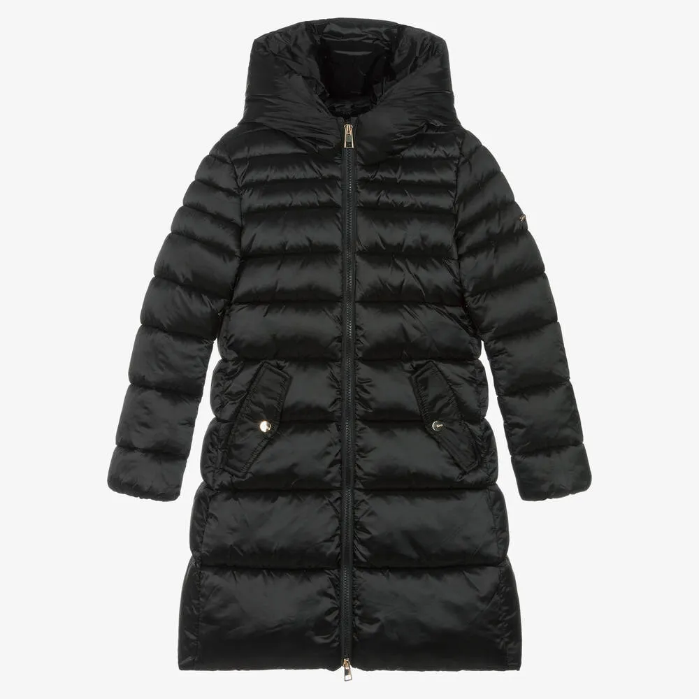 Black Puffer Coat for Girls