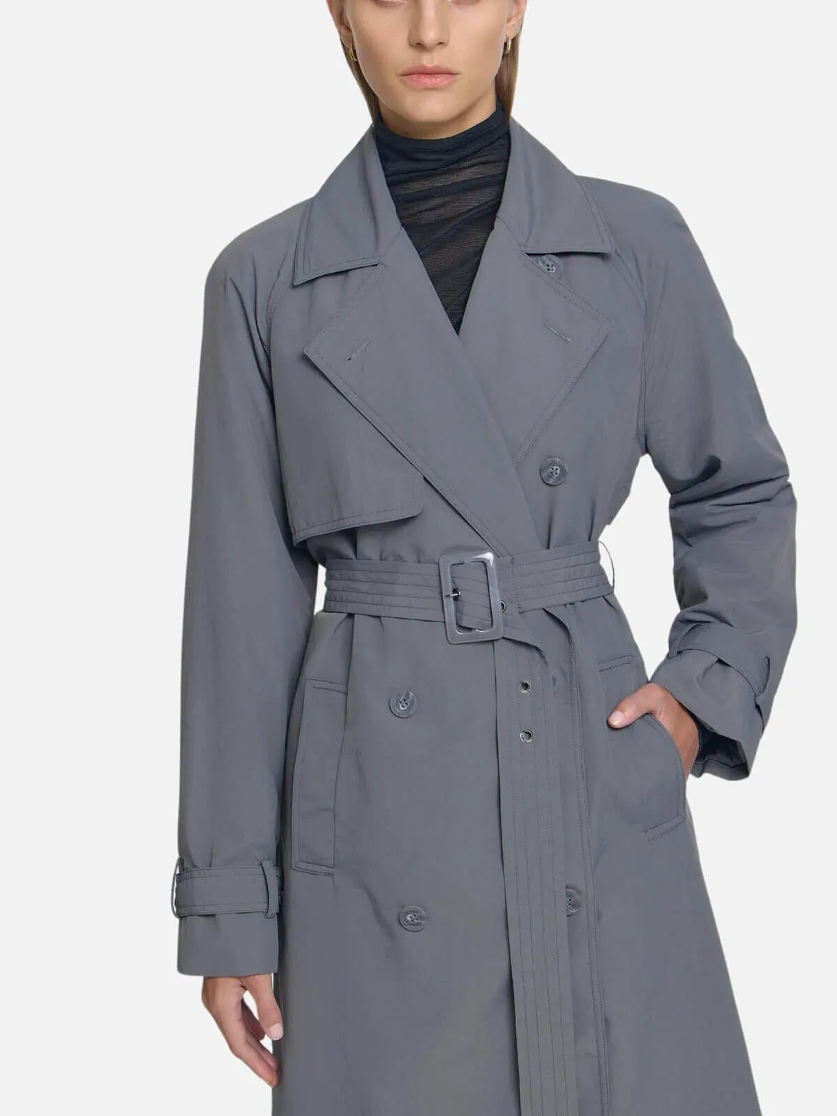 Brotherhood Trench Coat - Charcoal Grey