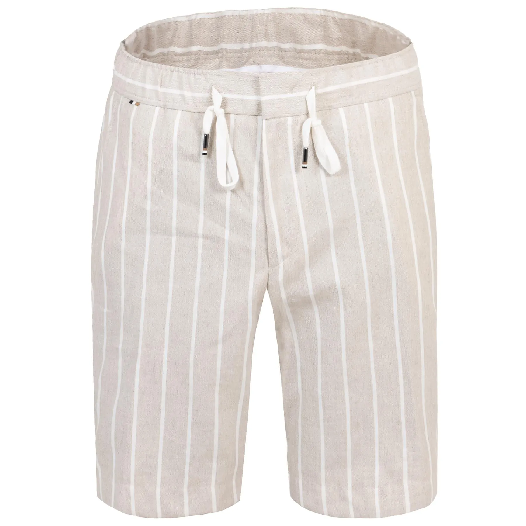 C-Perin-DS Linen Shorts Dark Beige