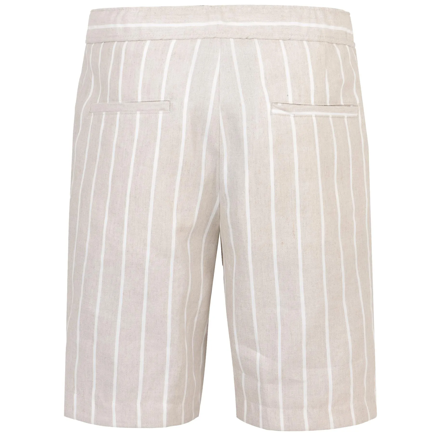 C-Perin-DS Linen Shorts Dark Beige