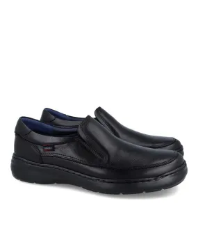 Callaghan Black Leather Shoes for Men 48701