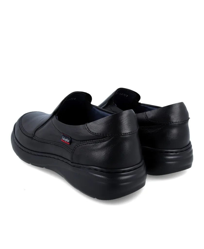 Callaghan Black Leather Shoes for Men 48701