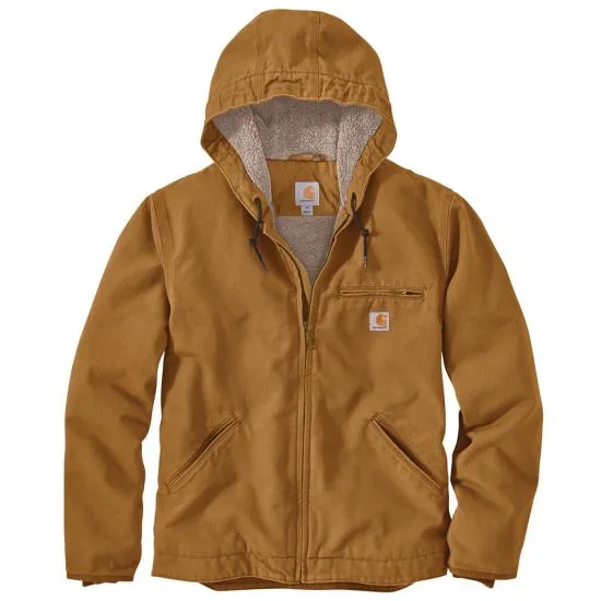 Carhartt Big/Tall Sherpa Lined Washed Duck Jacket.