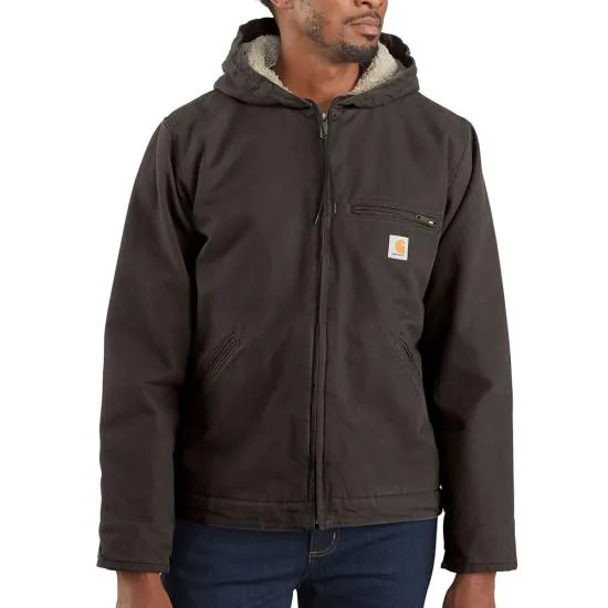 Carhartt Big/Tall Sherpa Lined Washed Duck Jacket.