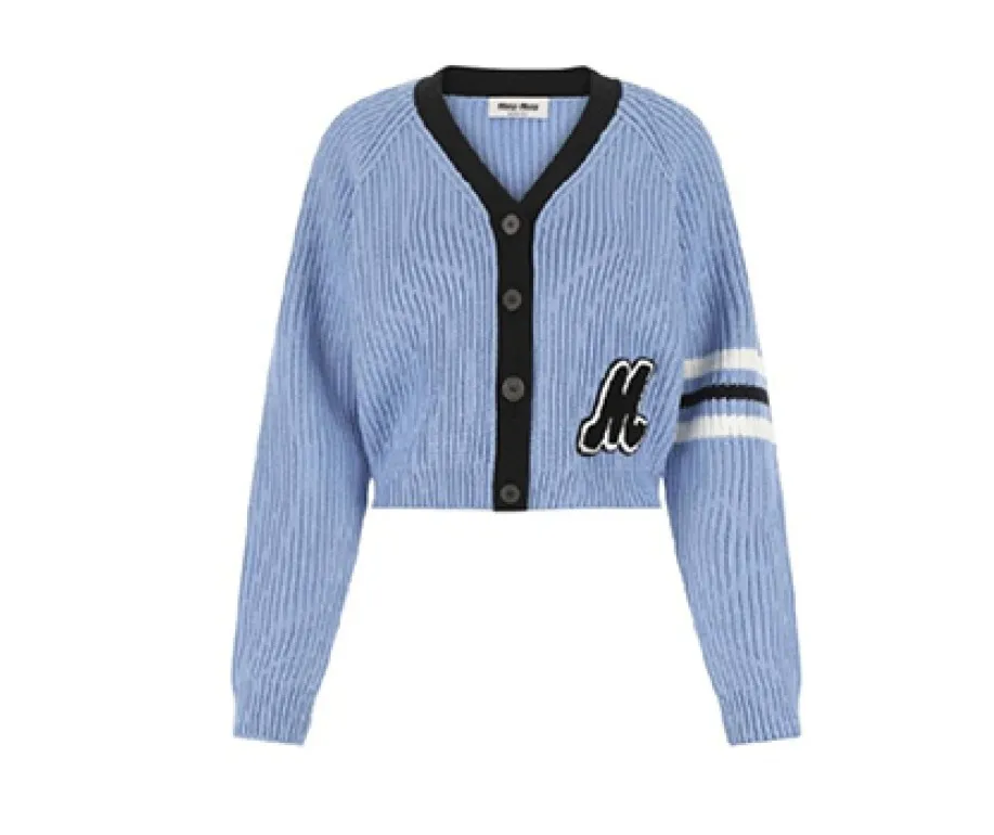 Casual Street Style Logo Cardigans by MiuMiu