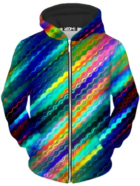 Celestial Waves Gender-Neutral Zip Hoodie