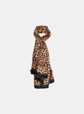 Cheeta Print Long Scarf