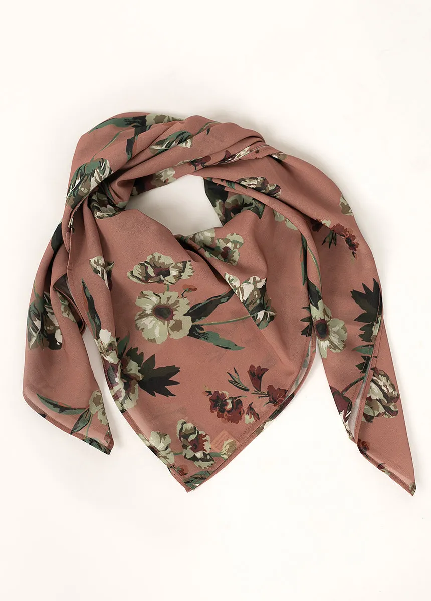 Chels Pink Floral Scarf