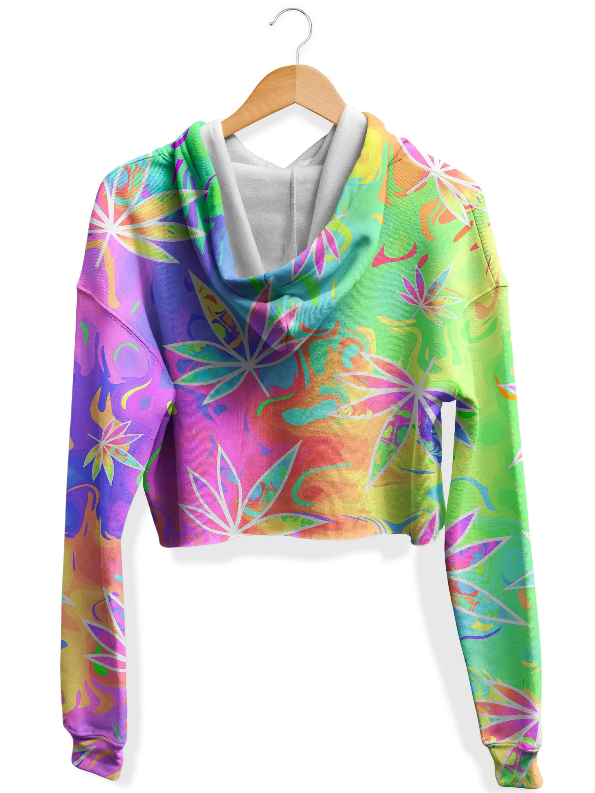 Clearance Weed-Free Fall Fleece Hoodie - Fleece Crop Top