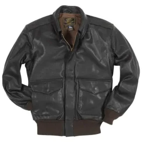 Cockpit USA A-2 Flight Jacket - Black, USAF Goatskin Mens