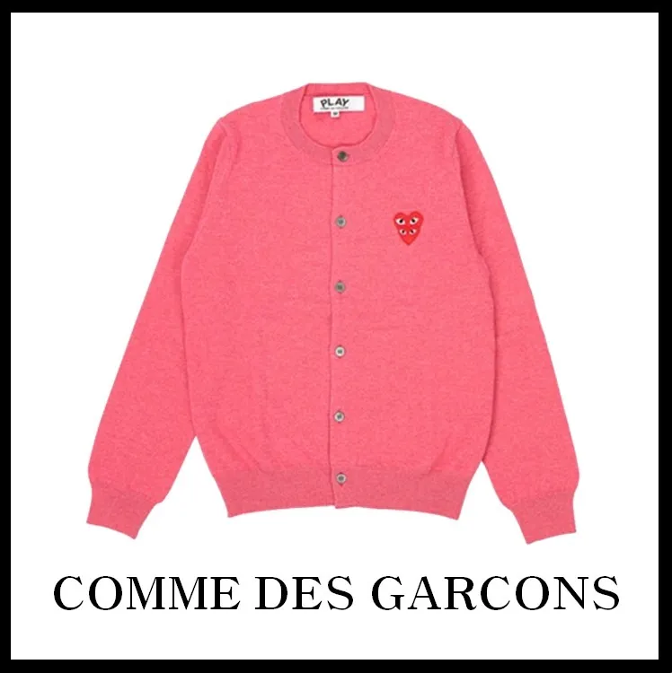 Comme des Garcons Street Style Cotton Logo Cardigans