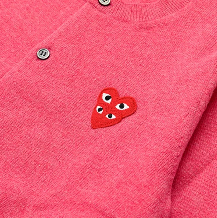 Comme des Garcons Street Style Cotton Logo Cardigans