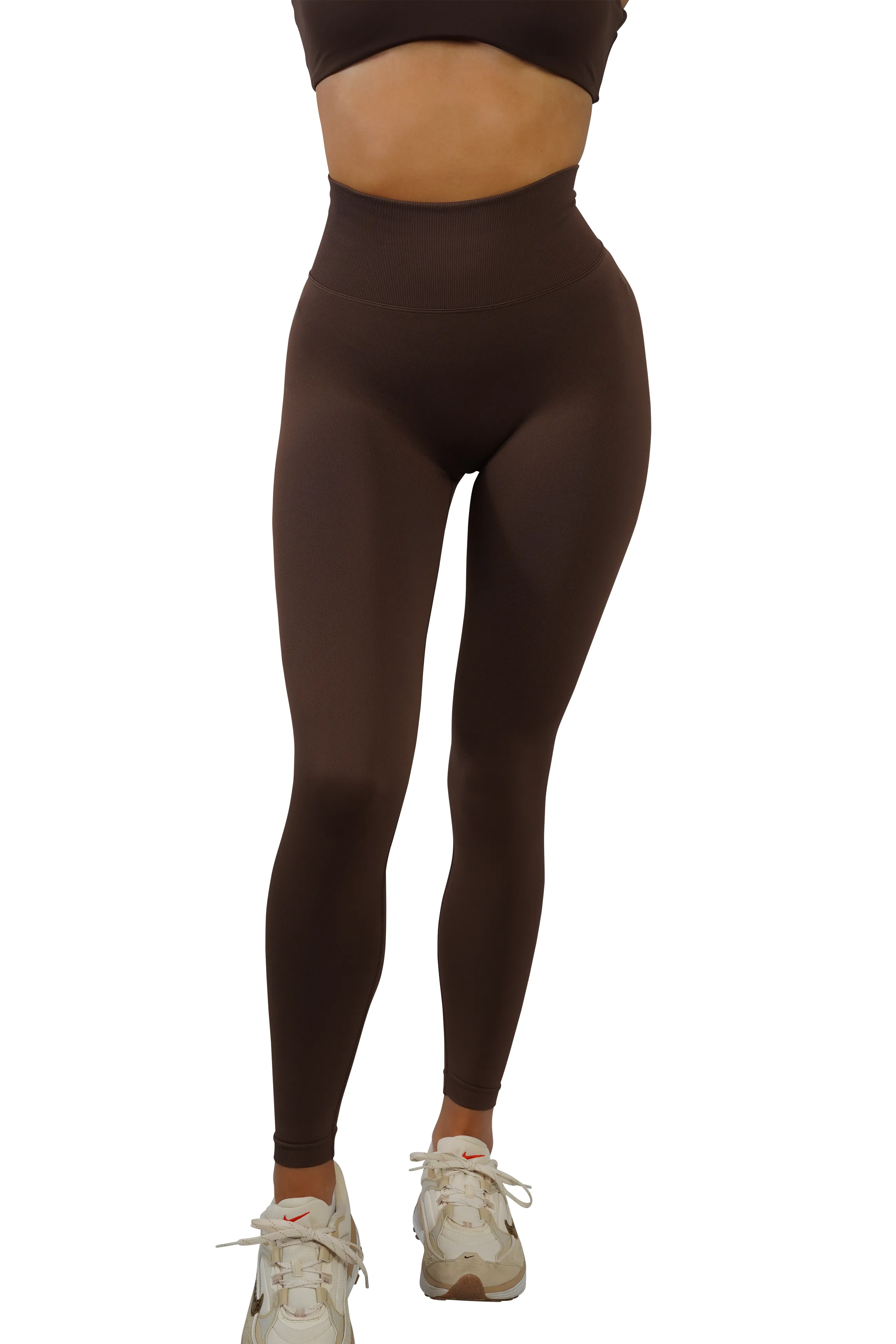 CORE SCRUNCH LEGGINGS - ESPRESSO - High-Waisted Compression Leggings