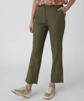 Chic Cropped Linen Trousers