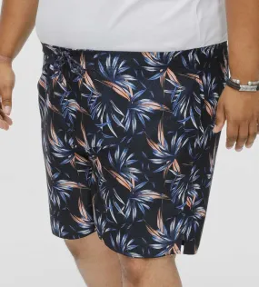 Big Mens Hawaiian Printed Swim Shorts in DARIAN Style by D555