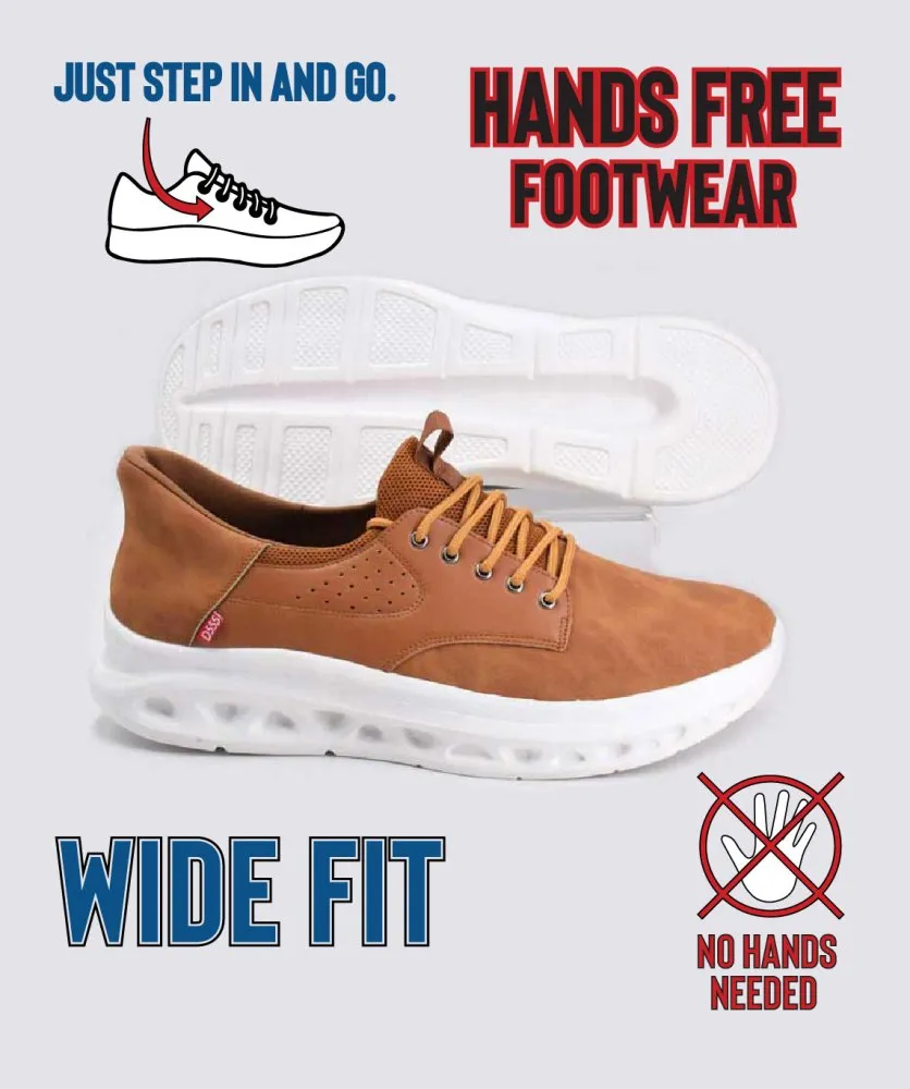 Tan Hands-Free Big Men's Shoes DARTFORD 1