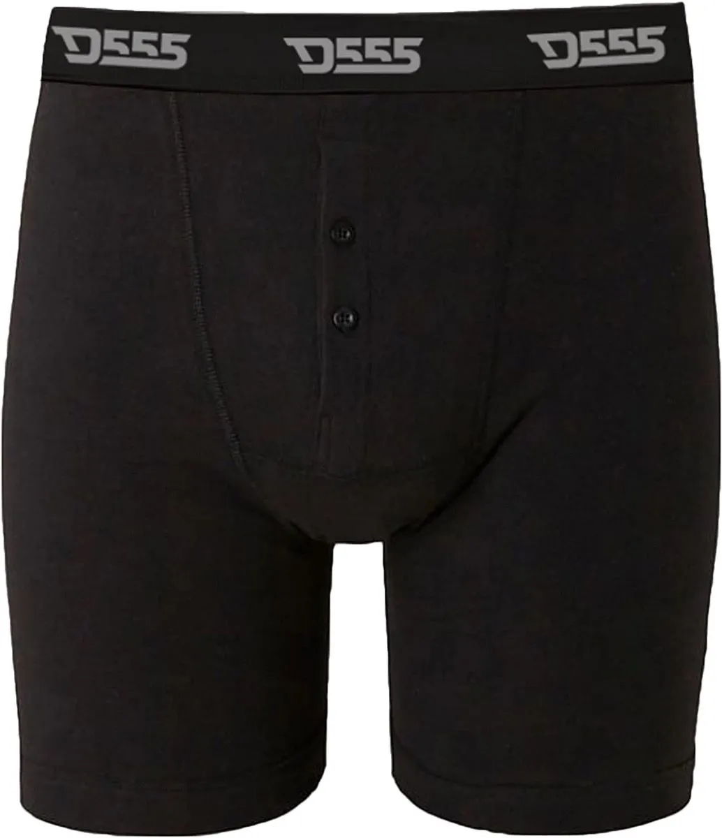 Black D555 Driver 3-Pack Boxer Shorts