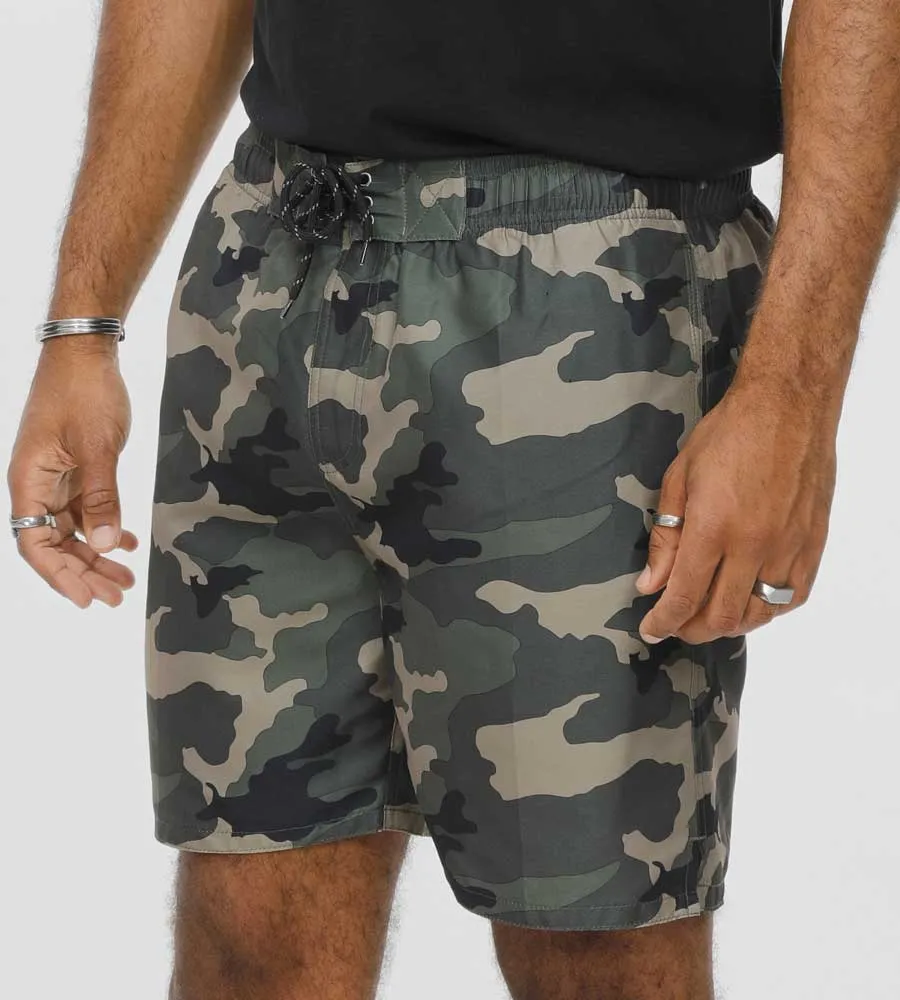 Men's Camouflage Printed Swim Shorts Named KODY by D555