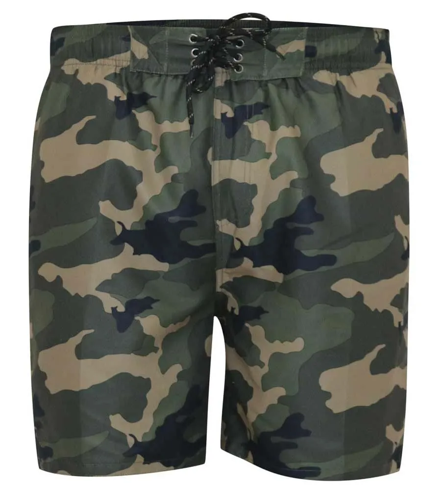 Men's Camouflage Printed Swim Shorts Named KODY by D555