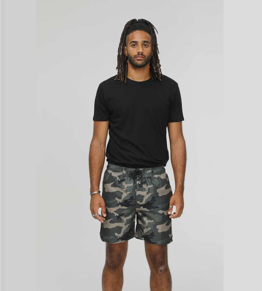 Men's Camouflage Printed Swim Shorts Named KODY by D555