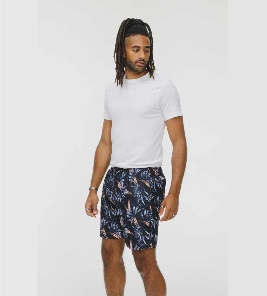 Men's Hawaiian Printed Swim Shorts in DARIAN Style by D555