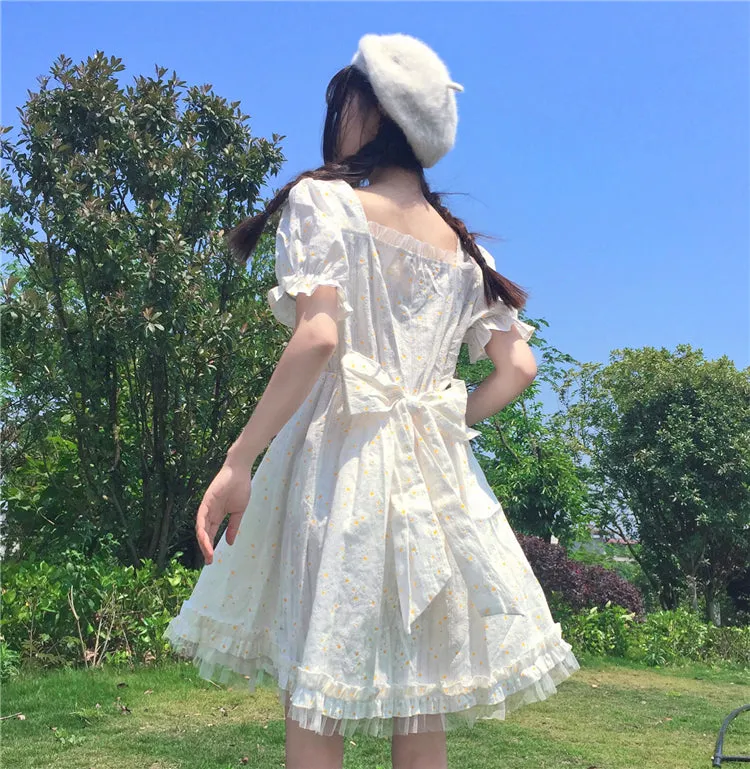 Daisy Kawaii Princess Dolly Summer Dress Short Sleeve