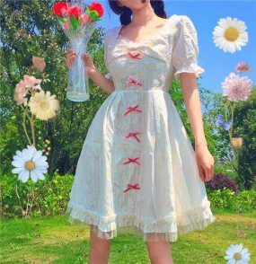 Daisy Kawaii Princess Dolly Summer Dress Short Sleeve