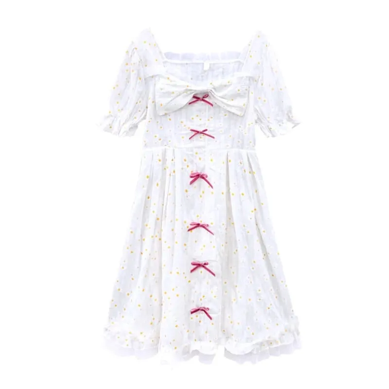 Daisy Kawaii Princess Dolly Summer Dress Short Sleeve