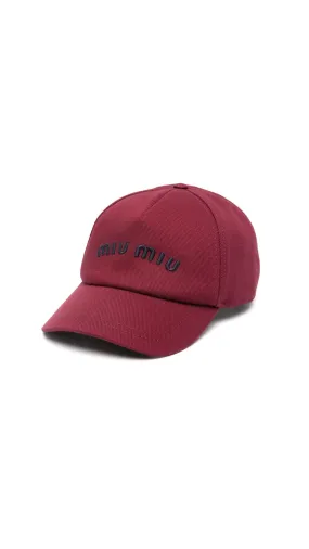 Dark Red Drill Baseball Cap