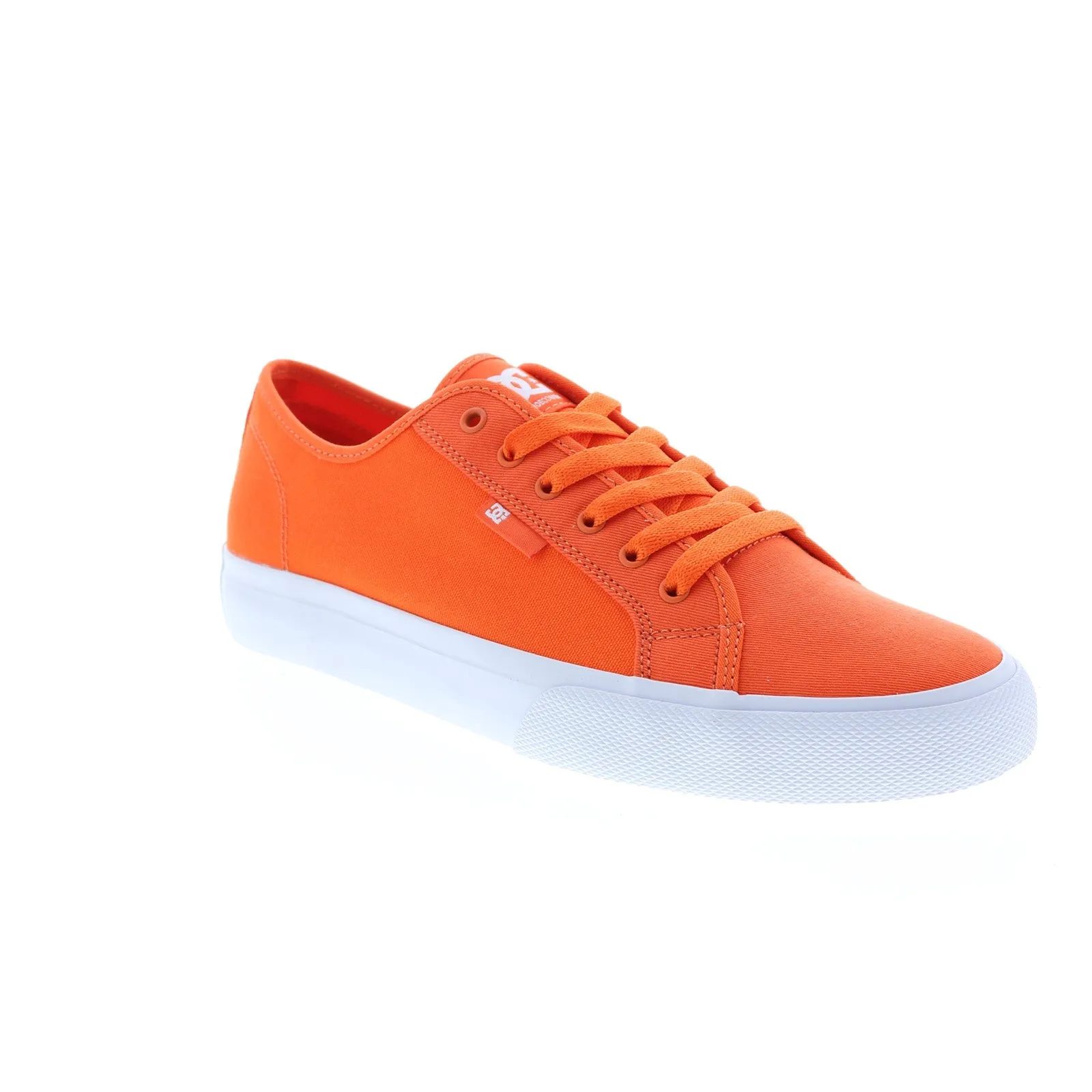 DC Men's Orange Canvas Skate Sneakers ADYS300678-HTO